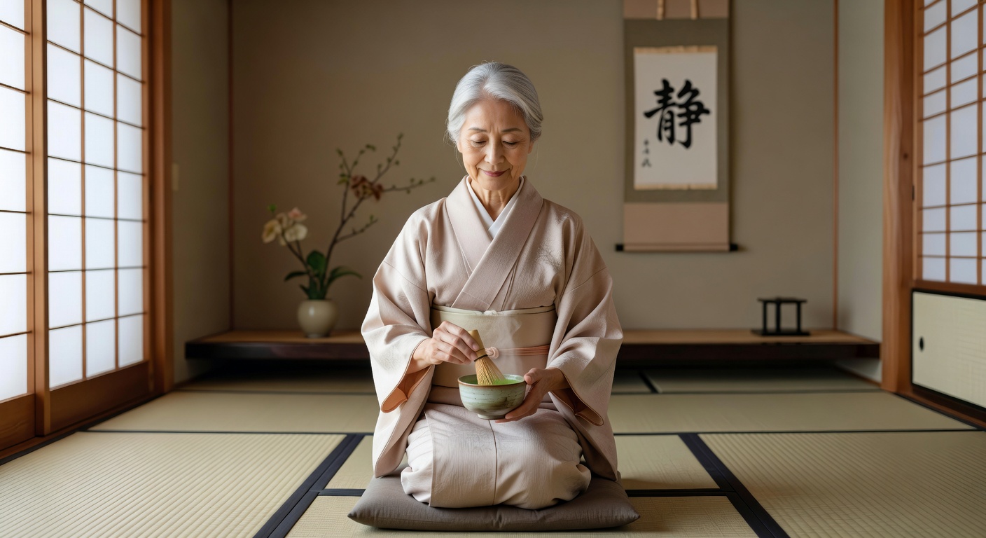 お茶の時間を楽しむ