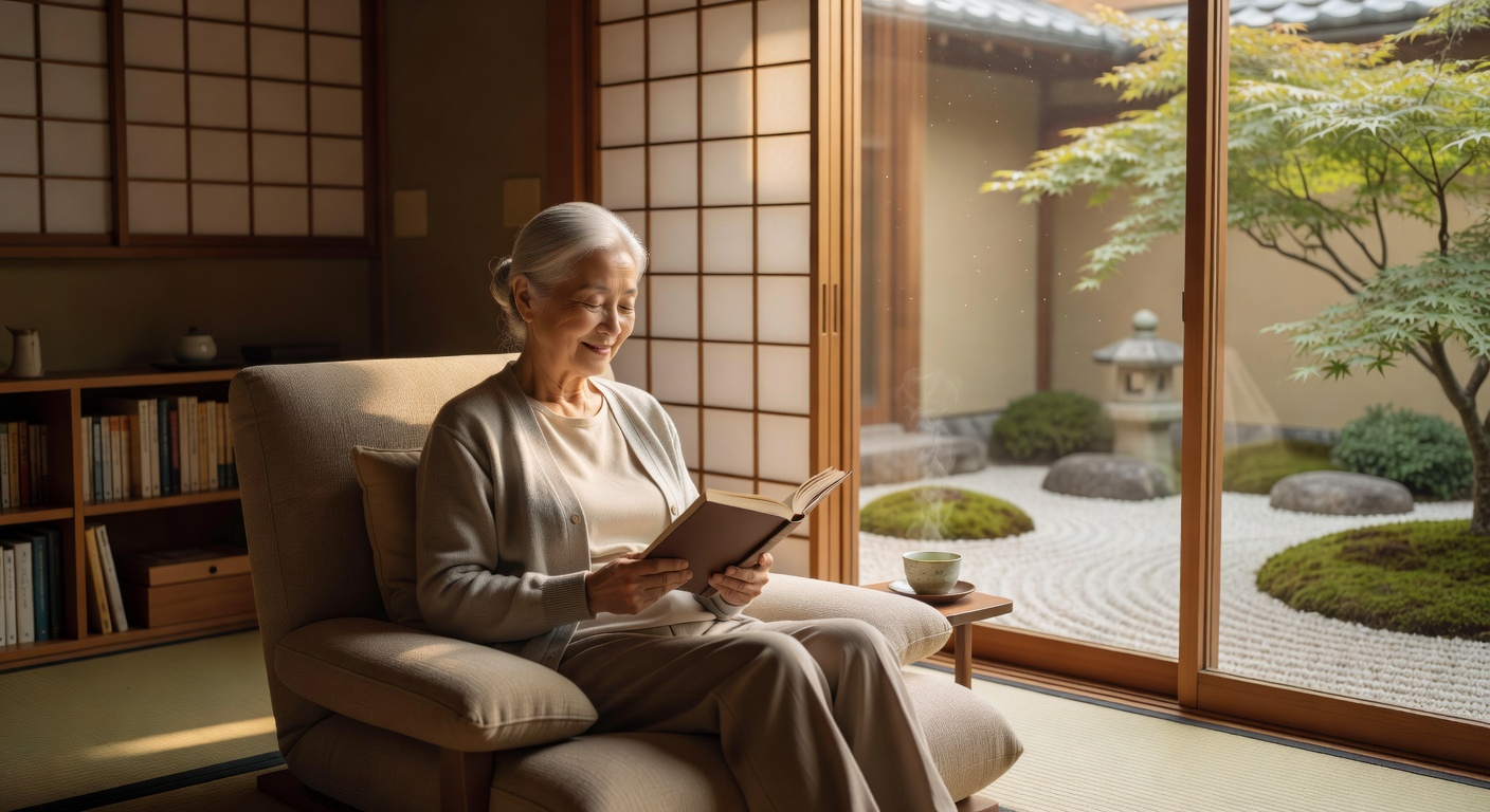 窓辺での読書