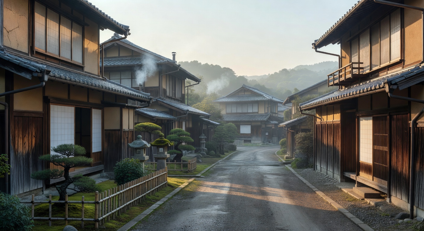 日本の農村風景