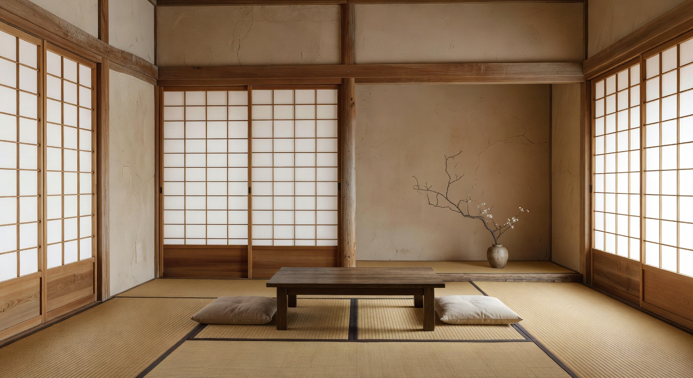 畳と障子の静かな部屋